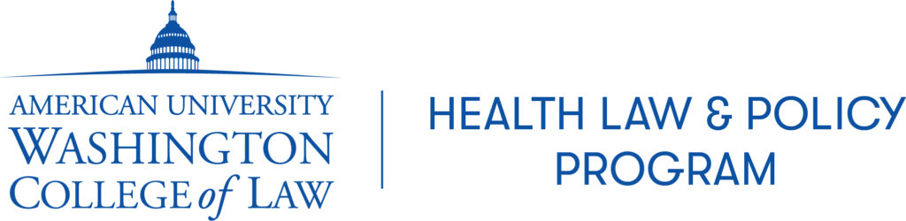 American University Washington College of Law Health Law and Policy Program logo